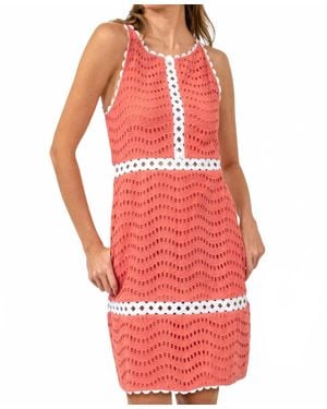 Gretchen Scott Rikki Cotton Eyelet Dress - Red