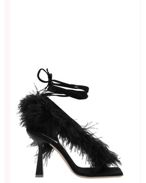 Sebastian Milano 'Feather Wrap' Sandals - Black