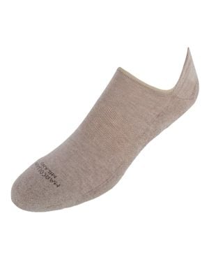 Marcoliani Cushioned Solid Colored Invisible Sneaker Sock (1 Pair) - Gray