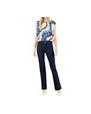 Thml Sleeveless Abstract Top - Blue