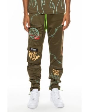 TRUEDAMES Hype Official Print Track Pant - Green