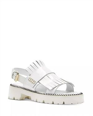 La Canadienne Raisa Sling Sandals - White