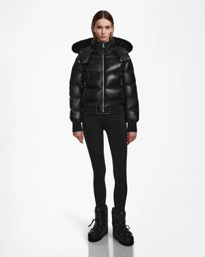 Rudsak Maude Quilted Shiny Down Puffer - Black