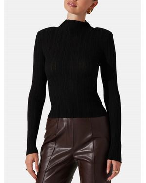 Astr Roslin Sweater - Black