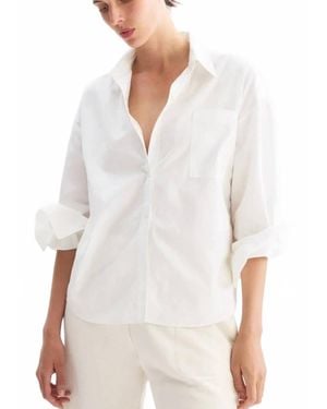 Arlo Mott Watts Side Button Shirt - White