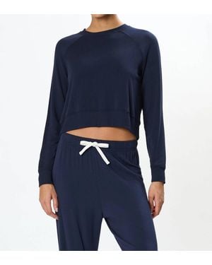 Splits59 Brooks Fleece Long Sleeve Sweatshirt - Blue