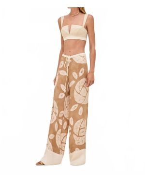 Alexis Tiani Wide Leg Pants - Metallic
