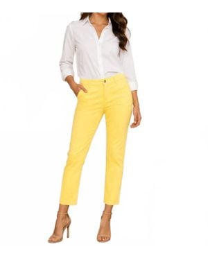 Brax Mara Ankle Cropped Trouser - Yellow