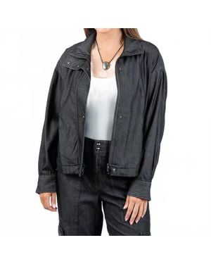 Hinson Wu Louise Long Sleeve Denim Jacket - Black