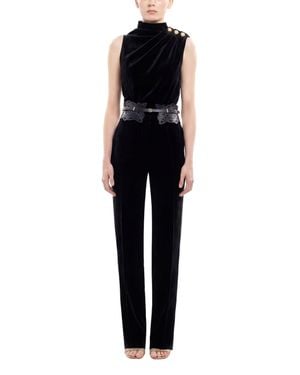 Saiid Kobeisy Pleated Top With Buttoned Shoulder - Black