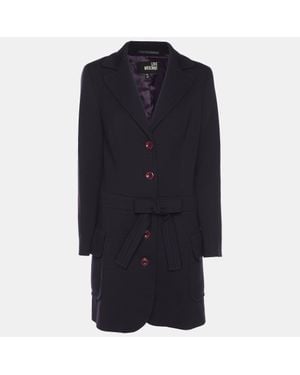 Love Moschino Dark Bow Coats - Blue
