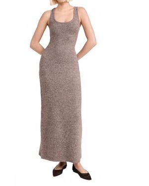 Line & Dot Dune Sweater Dress - Brown