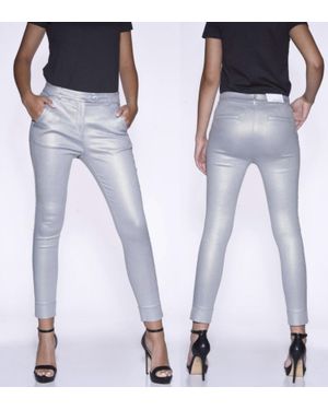 Bianco Lively Coated Trouser Pant - White
