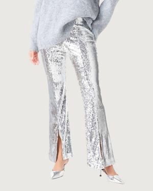 Endless Rose Benny Sequin Pants - White
