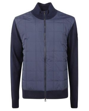 Belstaff Quilted Wool Front Jacket With Smooth Wool Back - Blue