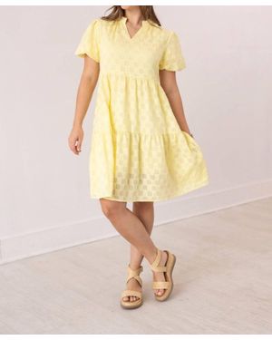 Southern Grace The Jessica V-Neck Dress - Yellow