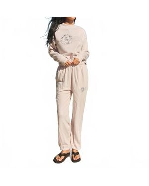 Sundry St Tropez Stamp Athletic Sweatpant - Natural