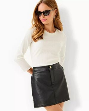 Lilly Pulitzer Colette Stretch Coated Skirt - White