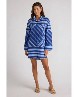 Thomas & Lourdes Parker Mini Dress - Blue