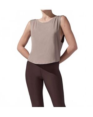 Heroine Sport Jersey Base Tank Top - Brown