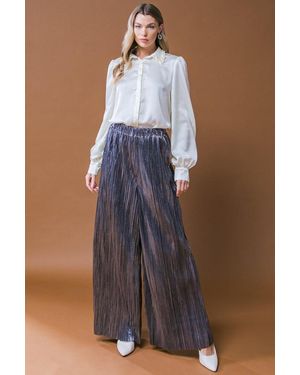 TRUEDAMES Porch Swing Kisses Woven Pants - Blue