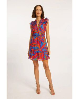 Caballero Boa Mini Dress - Red