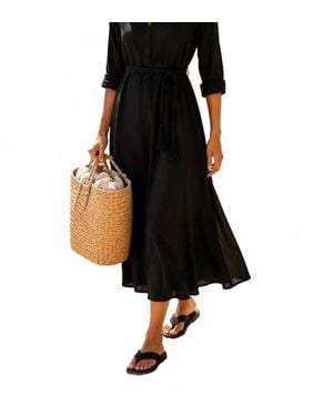 Xirena Hollie Linen Dress - Black
