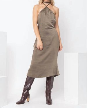 Pretty Garbage Satin Slip Dress - Natural