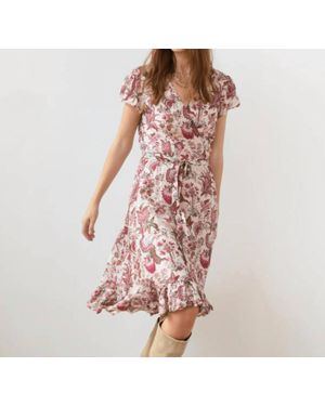 Guadalupe Astrid Floral Dress - Pink