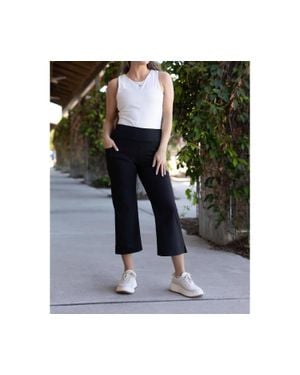 Julia Rose Gabriella High Waisted Gaucho Pants - Black