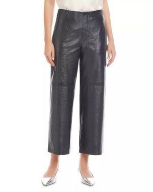 Fifteen Twenty Faux Leather Pants - Gray
