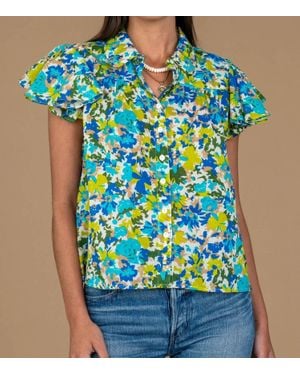 Olivia James the Label Val Top - Blue