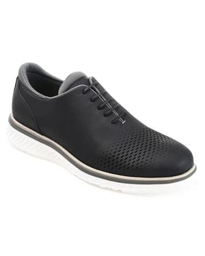 Vance Co. Demar Oxford Faux Leather Perforted Dress Shoes Gal1642 - Black