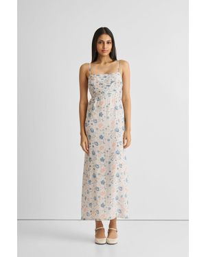 REISTOR Cross-Back Midi Dress - White