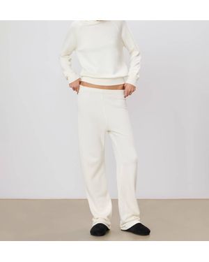 ÉTERNE Straight Leg Sweatpants - White