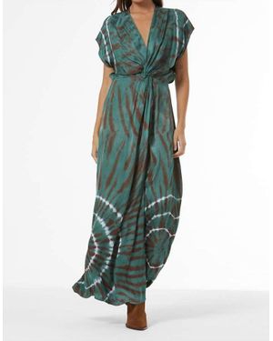 young fabulous and broke green dress SIREN SLIP DRESS by Young Fabulous & Broke XS / Dreamer Wash by 75 Degrees and Fuzzy main image 1