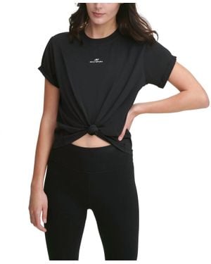 DKNY Sport Cotton Logo T-Shirt - Black