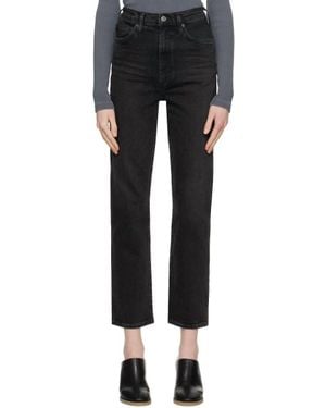 Agolde Pinch Waist Kick Flare Jeans - Black