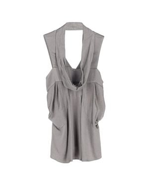 Vanessa Bruno Cowl Neck Sleeveless Top - Gray