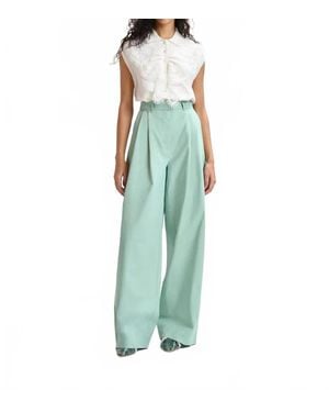 Essentiel Antwerp Irlong Wide-Leg Pants - Green