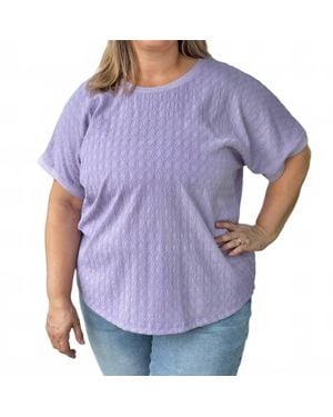 Grace + Emma Gemma Short Sleeve Top - Purple