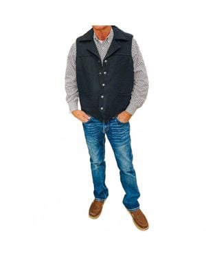 Circle S Western Vest - Blue