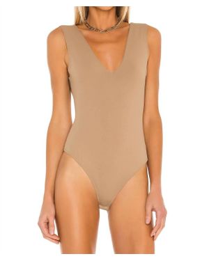 Free People Keep It Sleek Bodysuit - Brown