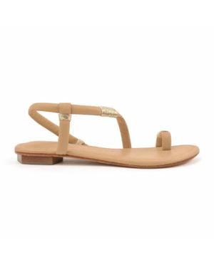 Renasci Elena Flat Sandals - Metallic