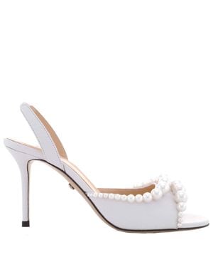 Mach & Mach Sirene 85 Slingback Sandals, Brand Size 36.5 Us - White