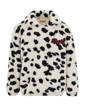 PDF Fleece Pullover Sweater - White
