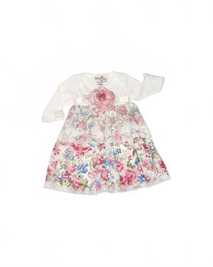 Katie Rose Girl's Floral Dress - White