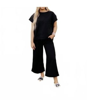 See And Be Seen Call My Jet Textured Pants - Black