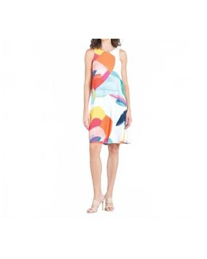 Clara Sunwoo Jewel Neck Swing Tank Dress - Red