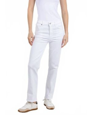 FRAME Le Sleek Straight Jeans - White